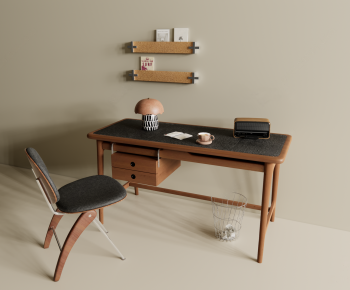 Modern Computer Desk And Chair-ID:791610962