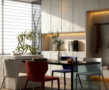 Modern Dining Table And Chairs-ID:383613115