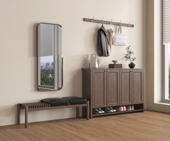 New Chinese Style Shoe Cabinet-ID:350327013