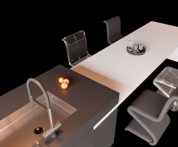 Modern Dining Table And Chairs-ID:598607066