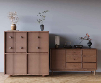 New Chinese Style Entrance Cabinet-ID:947902927