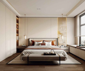 New Chinese Style Bedroom-ID:884540086