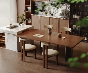 Modern Dining Table And Chairs-ID:319983964