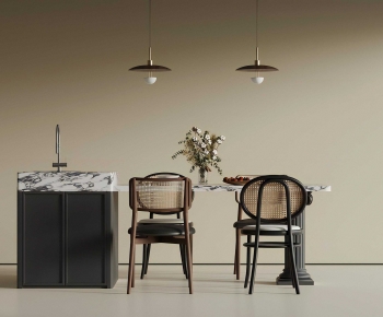 French Style Dining Table And Chairs-ID:170550116