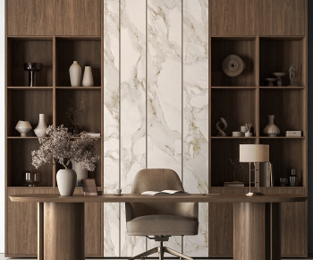 Modern Computer Desk And Chair-ID:844566114