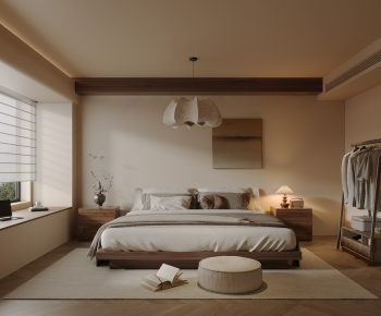 Wabi-sabi Style Bedroom-ID:942141066