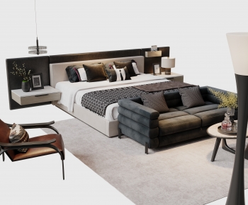 New Chinese Style Double Bed-ID:483792071