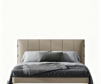 Modern Double Bed-ID:790957936
