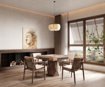 Wabi-sabi Style Chess And Card Room-ID:466047059