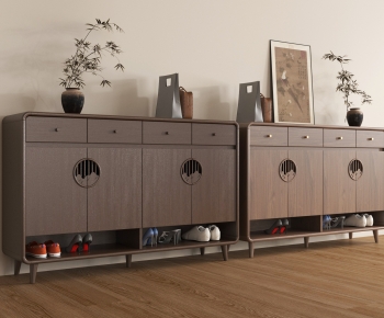 New Chinese Style Shoe Cabinet-ID:274965051