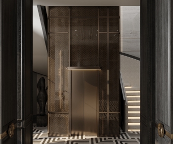 Modern Office Elevator Hall-ID:407490024