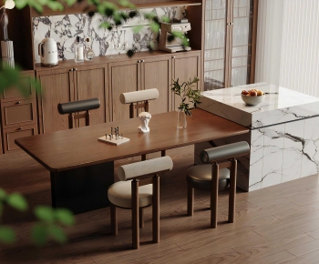 Modern Dining Table And Chairs-ID:504880915