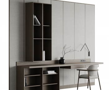 Modern Computer Desk And Chair-ID:441906936