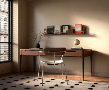 Modern Computer Desk And Chair-ID:291946896