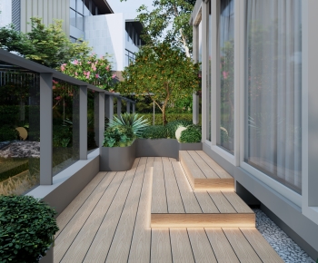 Modern Courtyard/landscape-ID:589104898