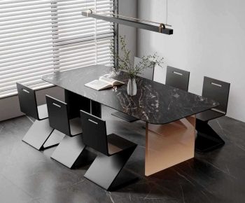 Modern Dining Table And Chairs-ID:737549077