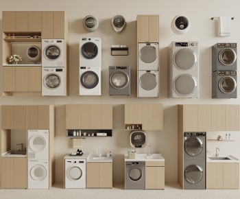 Modern Laundry Cabinet-ID:771430977