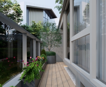 Modern Courtyard/landscape-ID:137664088