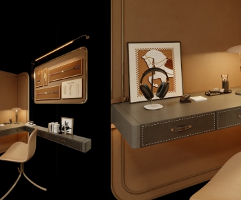 Modern Computer Desk And Chair-ID:397207022