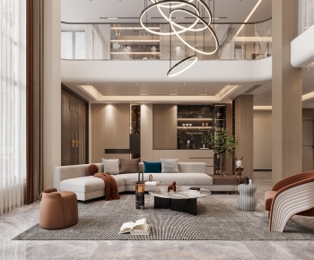 Modern A Living Room-ID:641055111