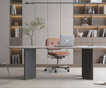 Modern Office Desk And Chair-ID:225666056