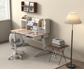 Modern Computer Desk And Chair-ID:649492981