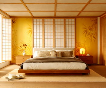 Japanese Style Bedroom-ID:902658947