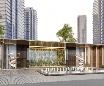 Modern Facade Element-ID:253875027