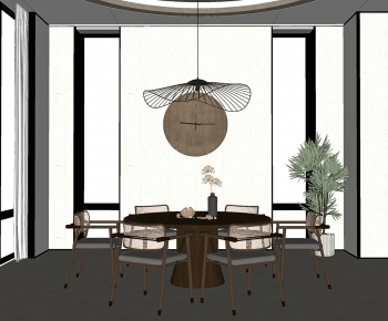 New Chinese Style Dining Room-ID:431541921
