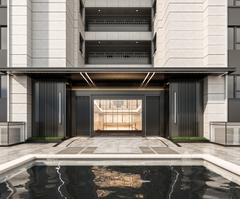 Modern Facade Element-ID:408890015