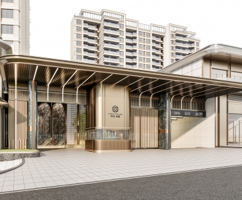 Modern Facade Element-ID:949029981