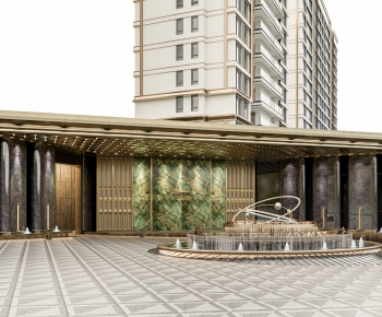 Modern Facade Element-ID:296473988