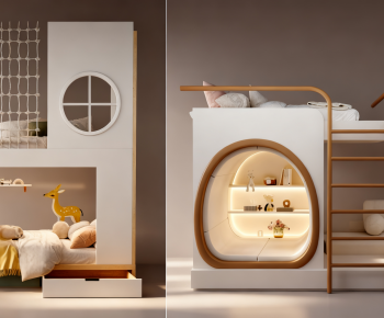 Modern Bunk Bed-ID:683722028