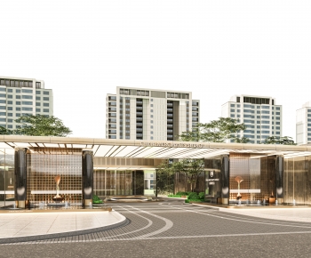 Modern Facade Element-ID:817290079