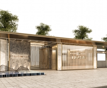 Modern Facade Element-ID:718549971