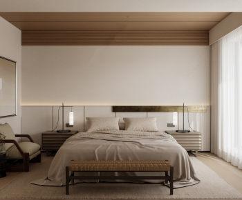 Wabi-sabi Style Bedroom-ID:313905956