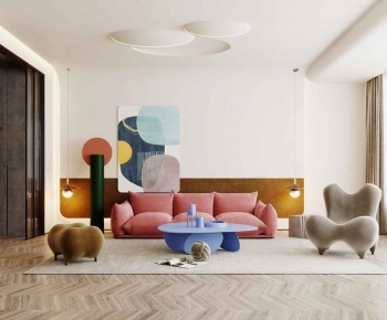 Modern A Living Room-ID:421410088