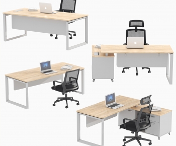 Modern Office Desk And Chair-ID:842158089