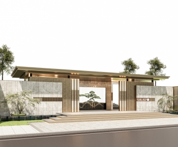 Modern Facade Element-ID:878318079