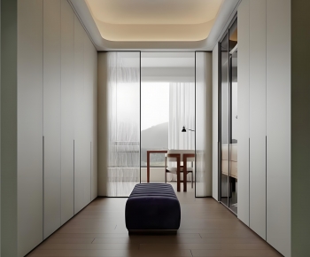 Modern Clothes Storage Area-ID:444582944