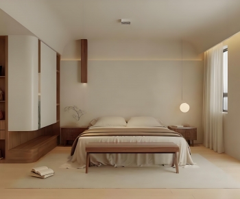 Wabi-sabi Style Bedroom-ID:156446932
