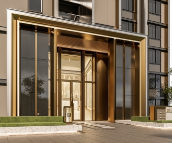 Modern Facade Element-ID:778512957