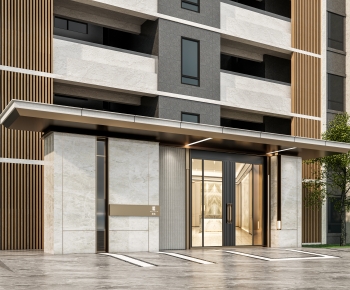 Modern Facade Element-ID:684550057