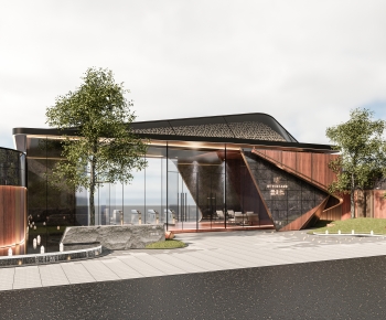 Modern Appearance Of Commercial Building-ID:703109985