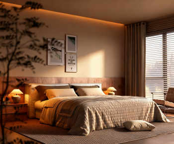 Wabi-sabi Style Bedroom-ID:503381971