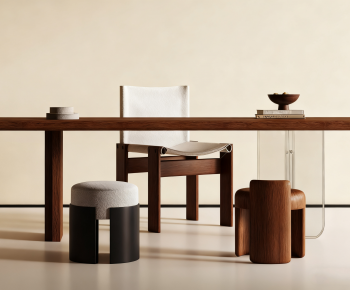 Modern Computer Desk And Chair-ID:785119068