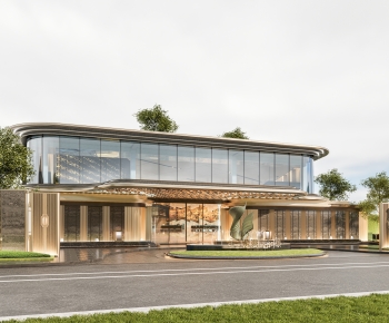 Modern Appearance Of Commercial Building-ID:821434974