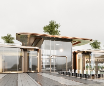 Modern Facade Element-ID:338530068