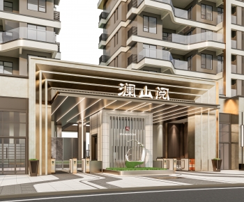 Modern Facade Element-ID:591707941