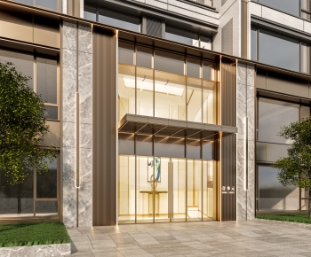 Modern Facade Element-ID:119646074